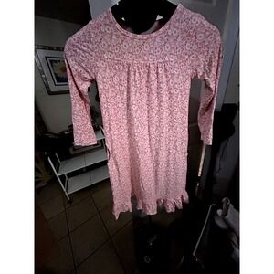 Sweet Bamboo Girls Pink Floral Long Sleeve Pocket Dress Size 5 Years